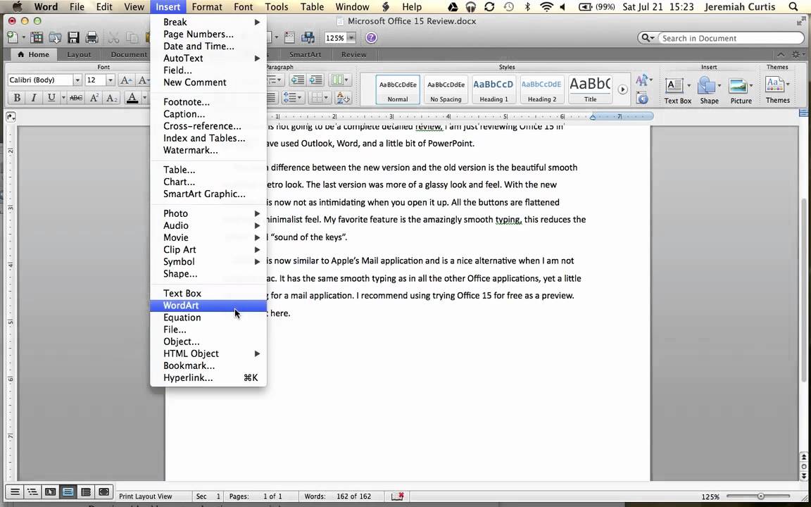 Word for mac compare documents